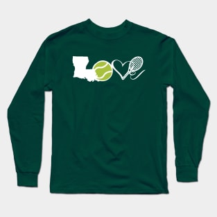 Louisiana Love Tennis Long Sleeve T-Shirt